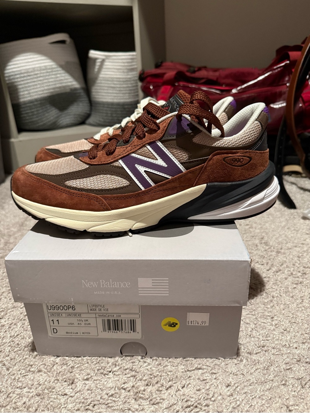 New Balance 990v6 Rich Oak. Like new.